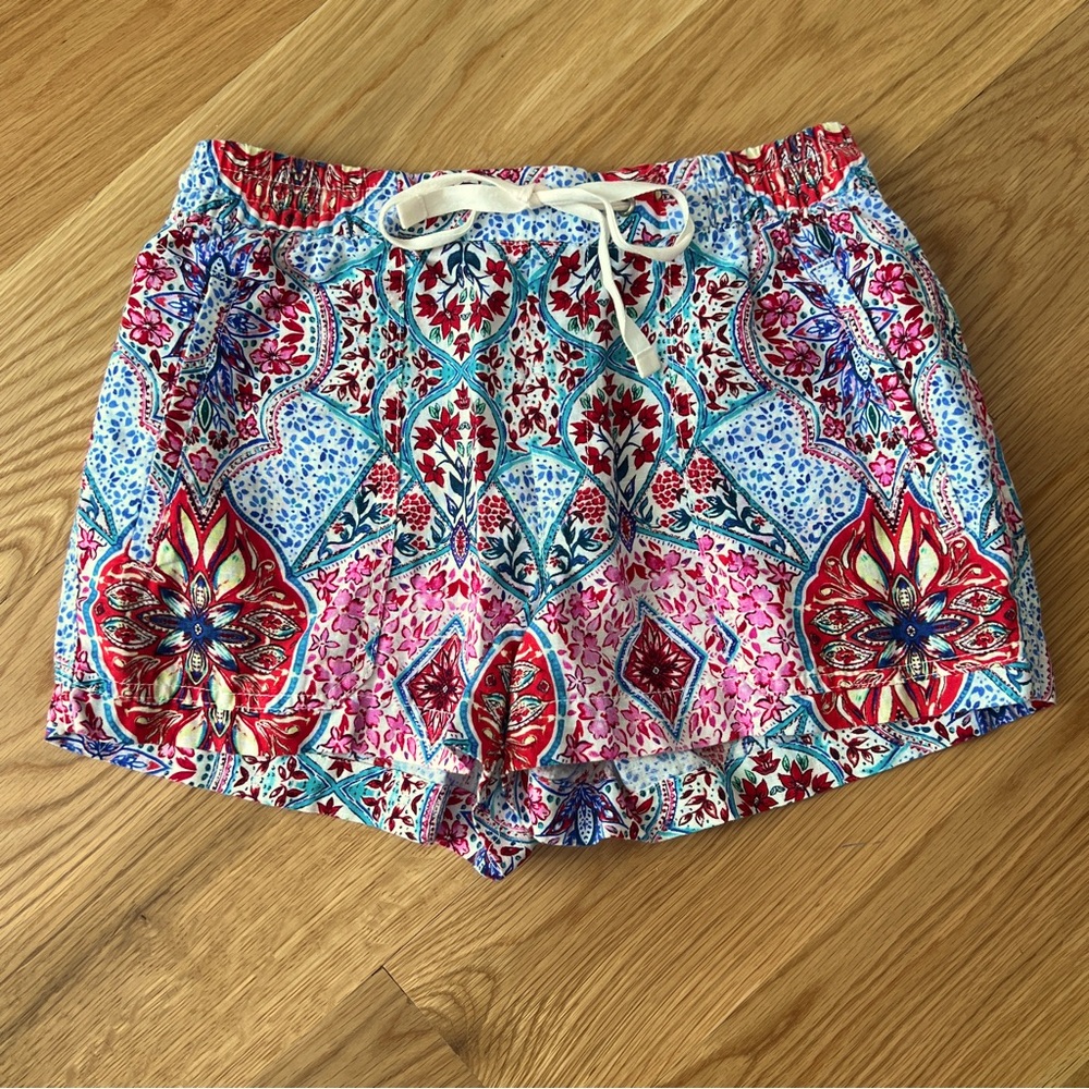 Gap Paisley Linen Pull-on Shorts